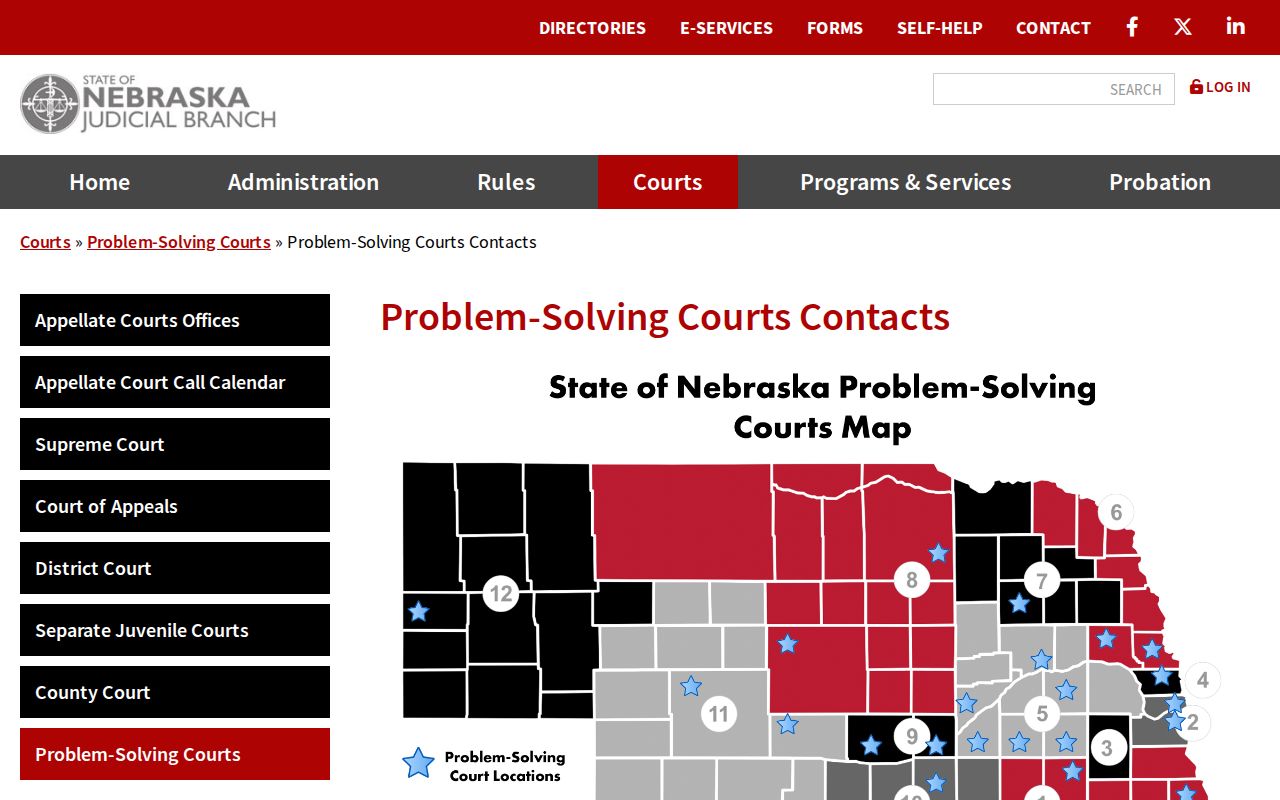 District 11 specialty-court contact list